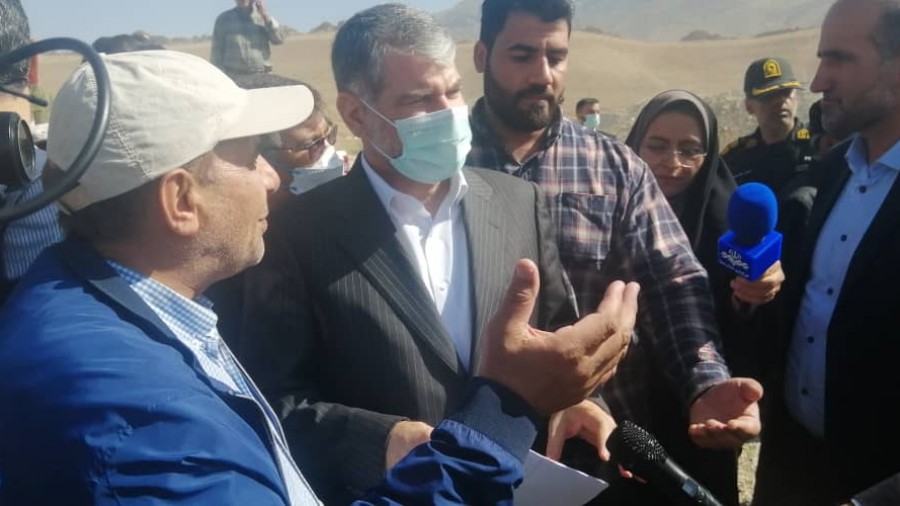 Minister of Jihad visits Baba Haidar Dam